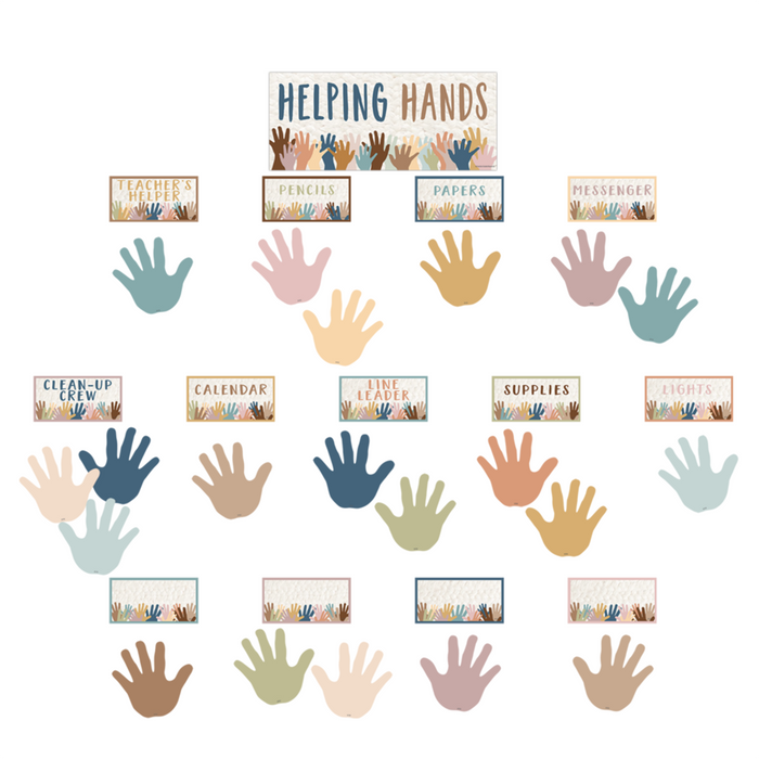 Teacher Created Resources •  Mini set decorativo "Everyone is Welcome Helping Hands"