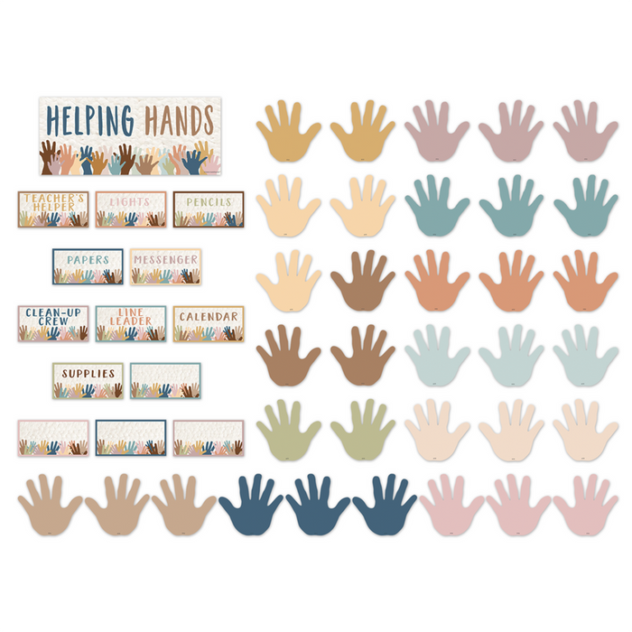 Teacher Created Resources •  Mini set decorativo "Everyone is Welcome Helping Hands"