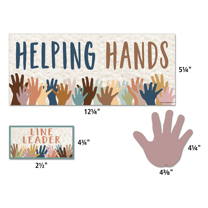 Teacher Created Resources •  Mini set decorativo "Everyone is Welcome Helping Hands"