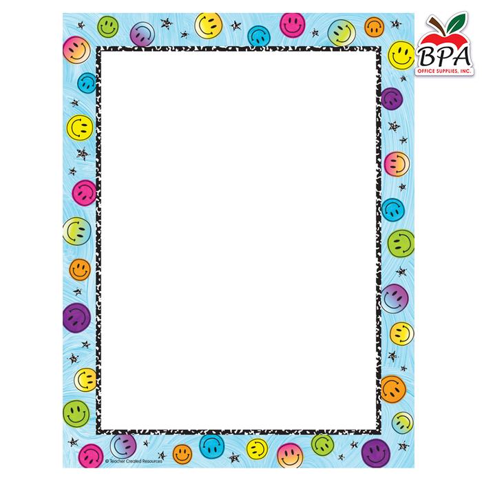 Teacher Created Resources • Papel con borde decorativo "Brights 4Ever"