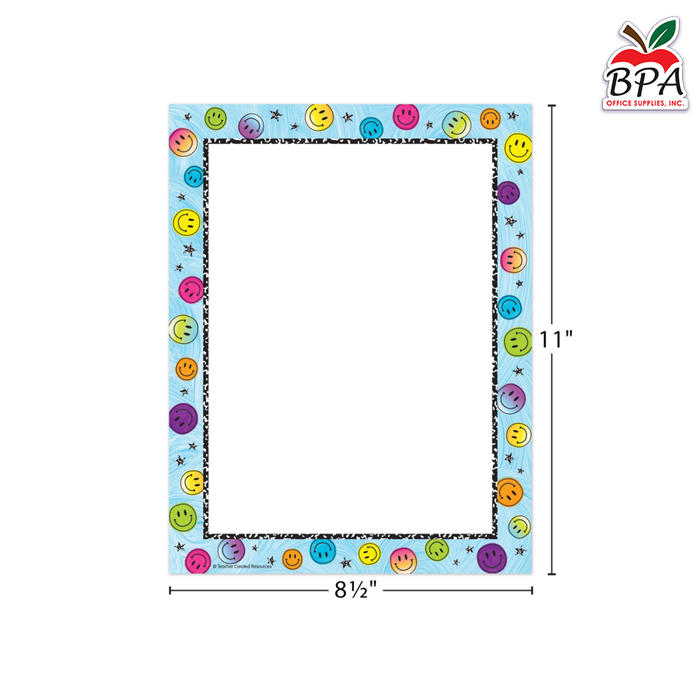 Teacher Created Resources • Papel con borde decorativo "Brights 4Ever"