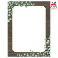 Teacher Created Resources • Papel con borde decorativo "Eucalyptus"