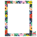 Teacher Created Resources •  Papel con borde decorativo "Wildflowers"