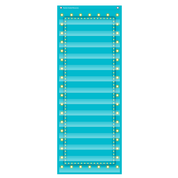 Teacher Created Resources • Pocket Chart 14 bolsillos (color: light blue)