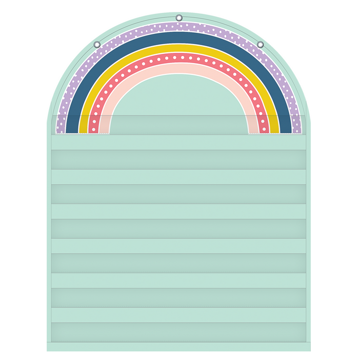 Teacher Created Resources • Pocket Chart 7 bolsillos (Oh Happy Day Rainbow)