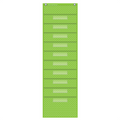 Teacher Created Resources •  Pocket File Storage Pocket Chart (color: lime polka dots)