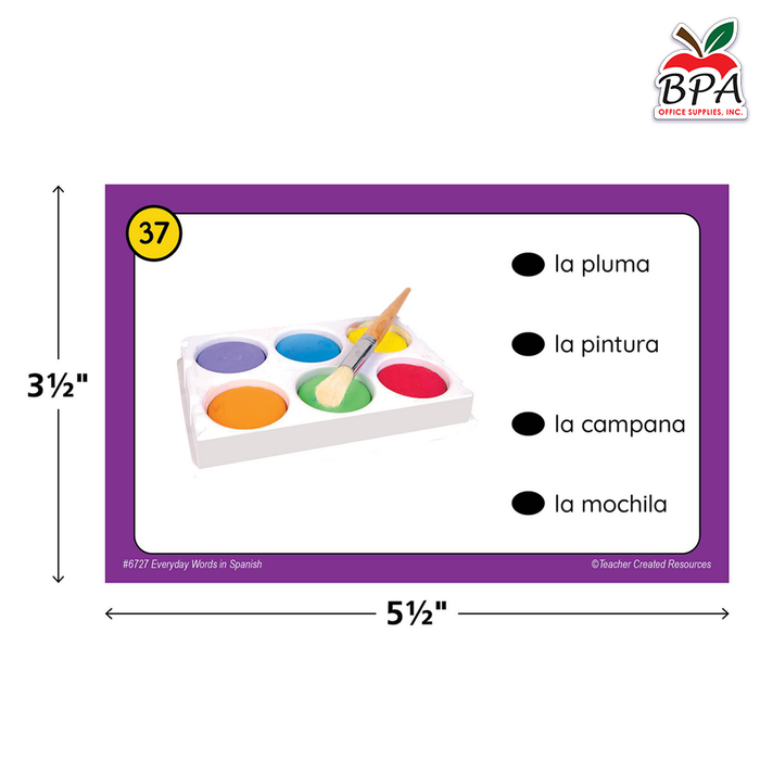 Teacher Created Resources • Power Pen Learning Cards: Everyday Words in Spanish