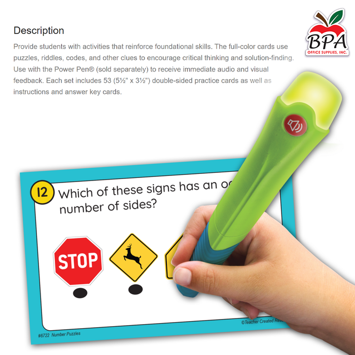 Teacher Created Resources • Power Pen Play: Number Puzzles Gr. 1–2