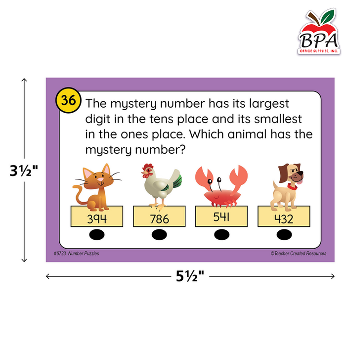 Teacher Created Resources • Power Pen Play: Number Puzzles Gr. 2–3