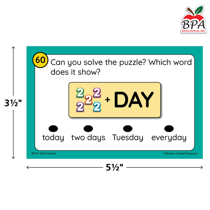 Teacher Created Resources • Power Pen Play: Word Puzzles Gr. 1–2