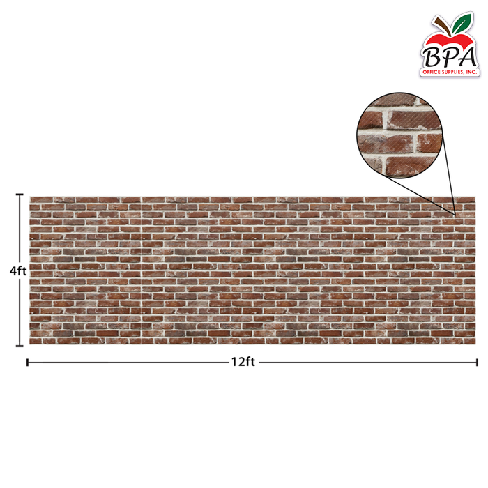 Teacher Created Resources • Rollo de papel para bulletin board "Red Brick - Better Than Paper"