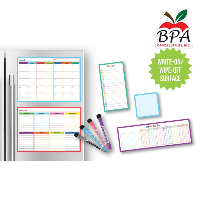 Teacher Created Resources •  Set: Calendario Dry Erase  Magnético "Colorful"