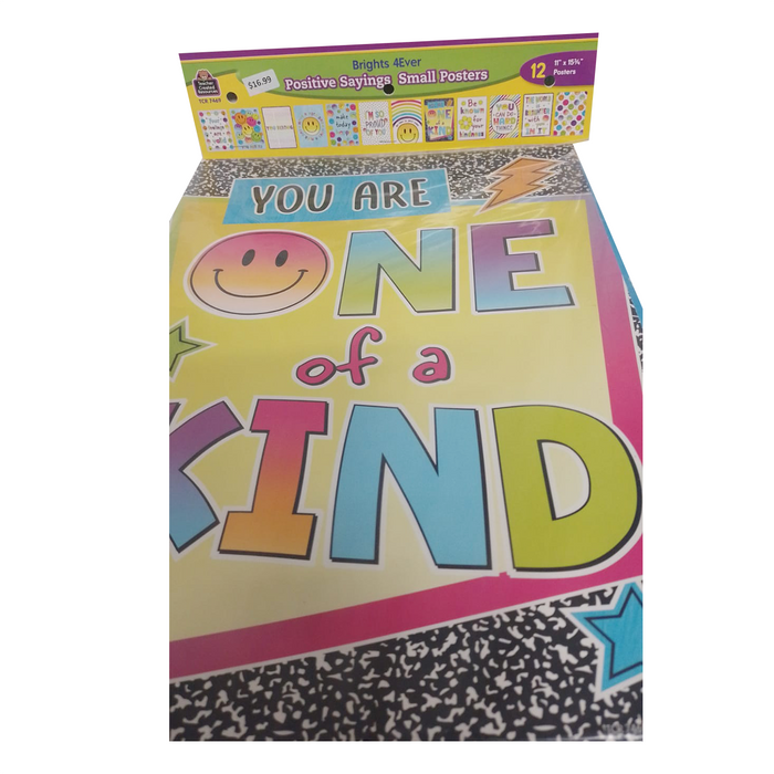 Teacher Created Resources •  Set de pequeños carteles "Brights 4Ever Positive Sayings"