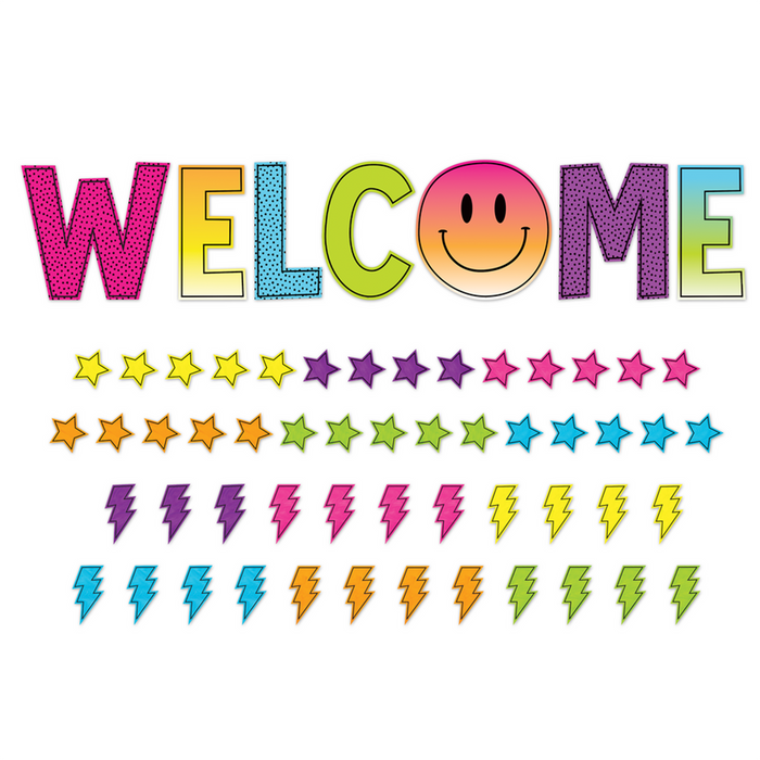 Teacher Created Resources •  Set decorativo "Brights 4Ever Welcome"