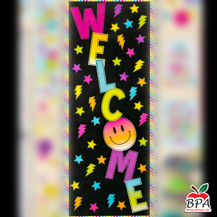 Teacher Created Resources •  Set decorativo "Brights 4Ever Welcome"