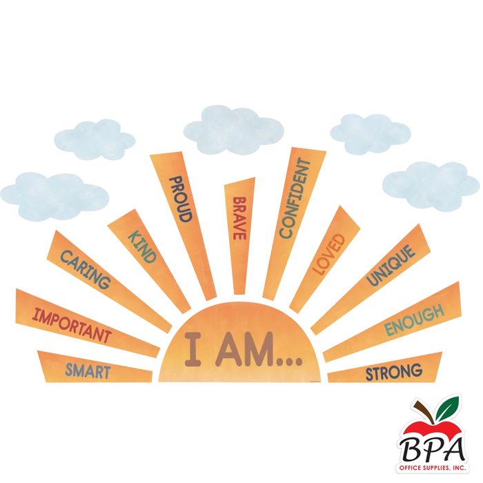 Teacher Created Resources • Set decorativo "Moving Mountains Road Trip - Sun Positive Affirmations"