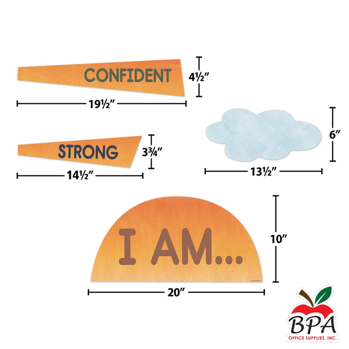 Teacher Created Resources • Set decorativo "Moving Mountains Road Trip - Sun Positive Affirmations"
