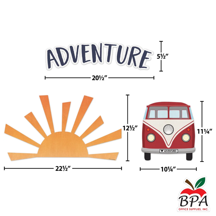 Teacher Created Resources • Set decorativo "Moving Mountains Road Trip - The Adventures Begins"
