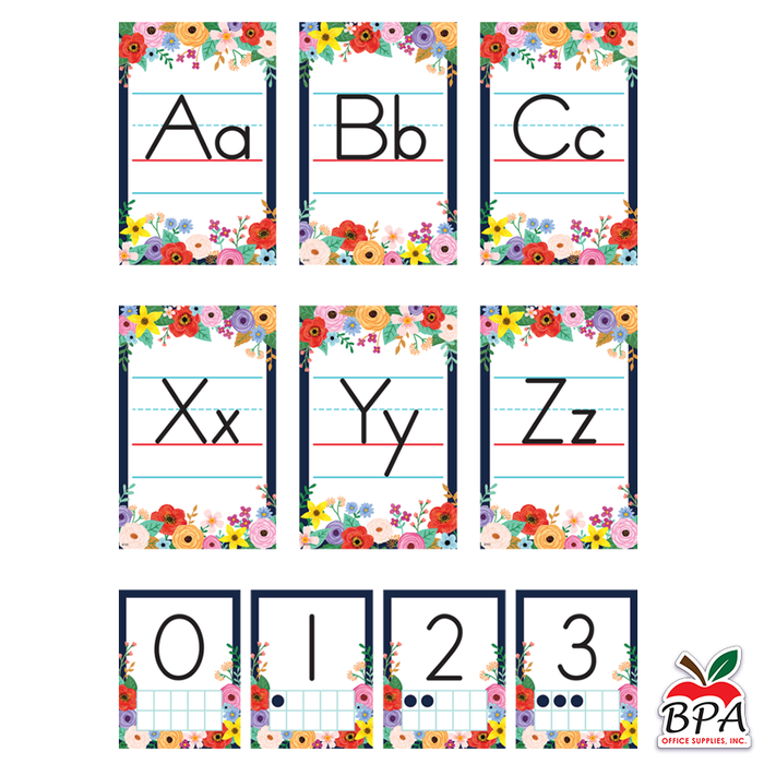 Teacher Created Resources • Set-decorativo "Wildflowers - Alphabet"