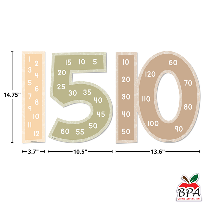 Teacher Created Resources • Skip Counting/Multiples - Jumbo Numbers  "Terrazzo Tones"