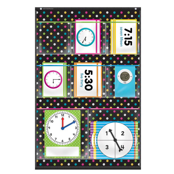 Teacher Created Resources • Small Pocket Chart 8 bolsillos (Chalkboard Brights)