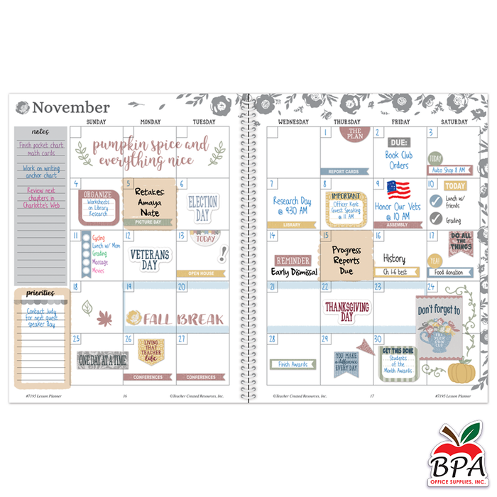 Teacher Created Resources • Teacher Planner "Classroom Cottage"