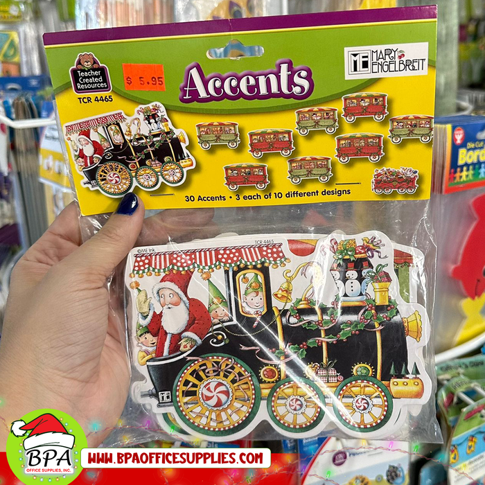 Teacher Created Respurces •  Cut-outs "Santa Trains"