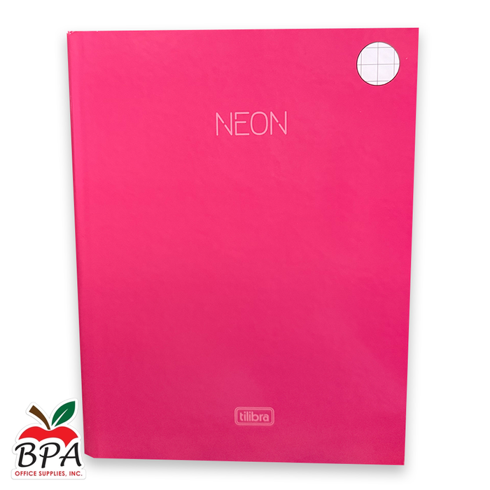Tilibra • Libreta Quadriculada NEON - Carpeta Dura (9mm)