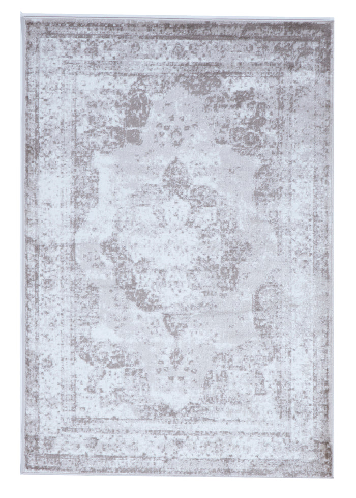 Transitional Machine Made Gray Brown Rug 4' x 6' - IGotYourRug