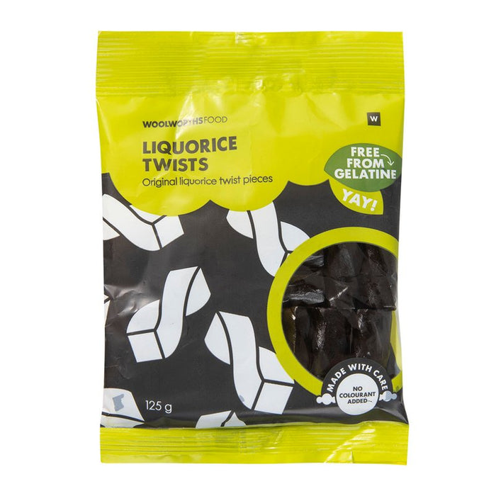 Woolworths Liquorice Twists 125g