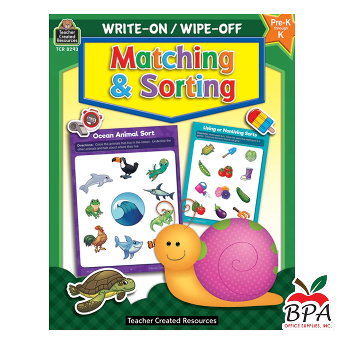 Write-on Wipe-off • Matching and Sorting